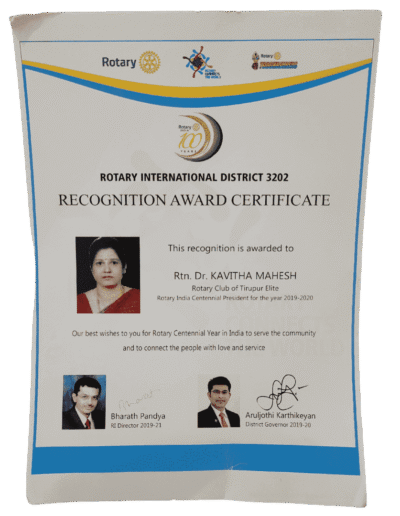 Best Dentist in Tirupur - Dr Kavitha Mahesh